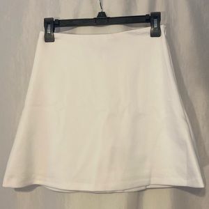A-line Pure White Skirt
